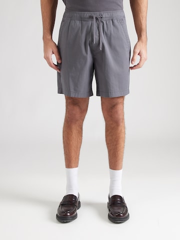 HOLLISTER - Loosefit Calças em cinzento: frente