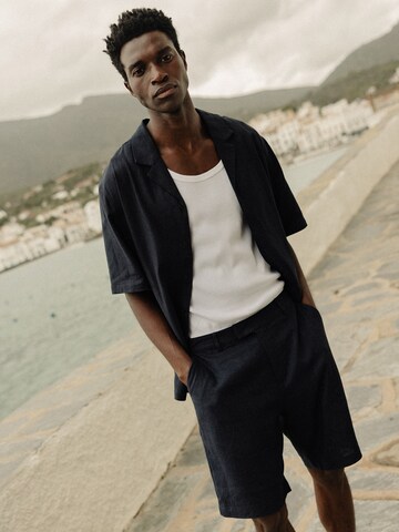 Coupe regular Chemise 'Ryan' DAN FOX APPAREL en bleu