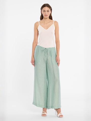 Ana Alcazar Wide leg Broek 'Dorino' in Groen