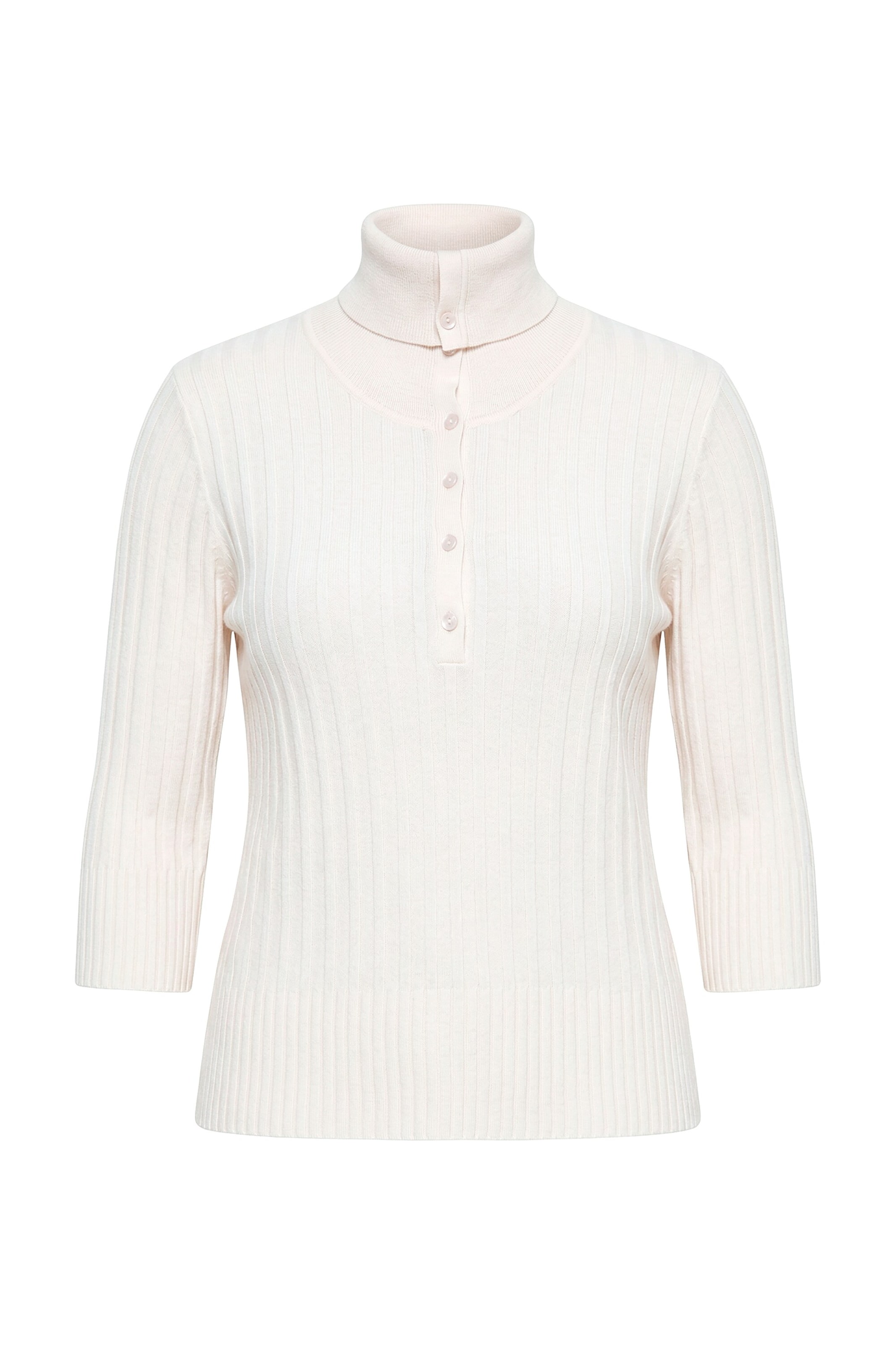Ulla Popken Pullover in Weiß: Vorderseite