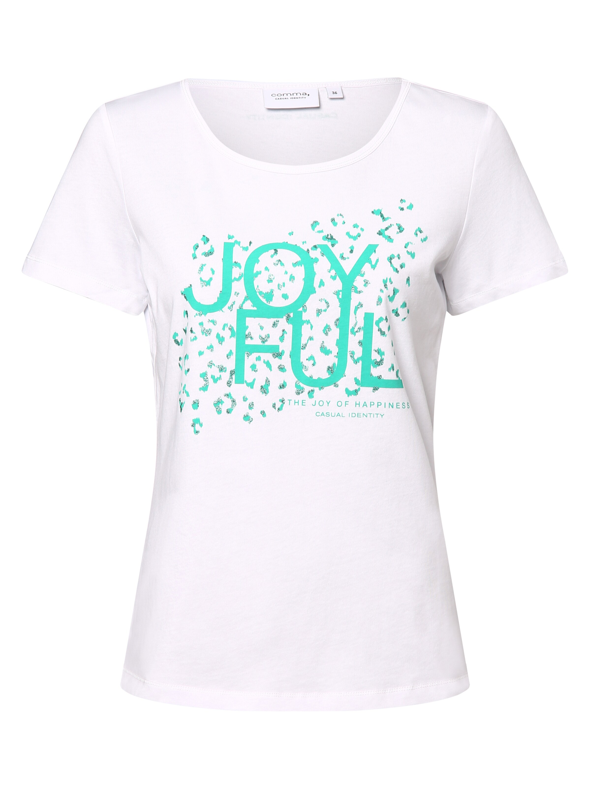 COMMA Shirt in mint / weiß, Produktansicht