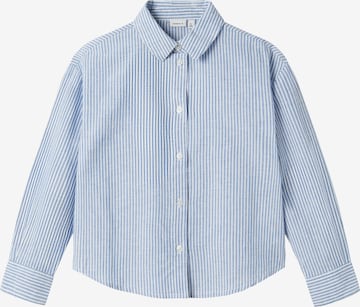 NAME IT - Blusa 'NKFFEMMA' em azul: frente