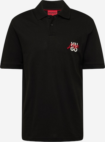 HUGO - Camisa 'Dalog' em preto: frente