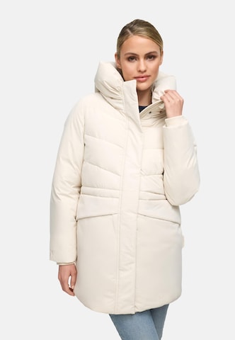 MARIKOO Wintermantel 'Delilah 16' in Beige: voorkant