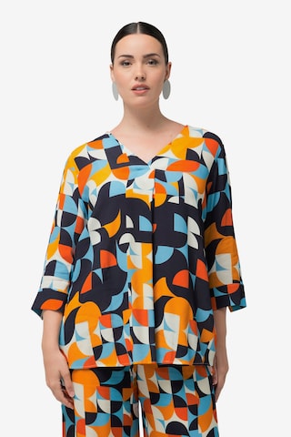 Ulla Popken Blouse in Blauw: voorkant