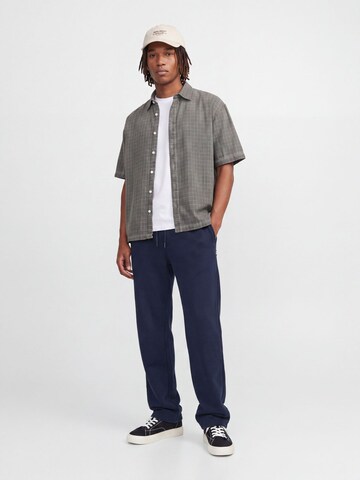JACK & JONES Wide Leg Hose in Blau