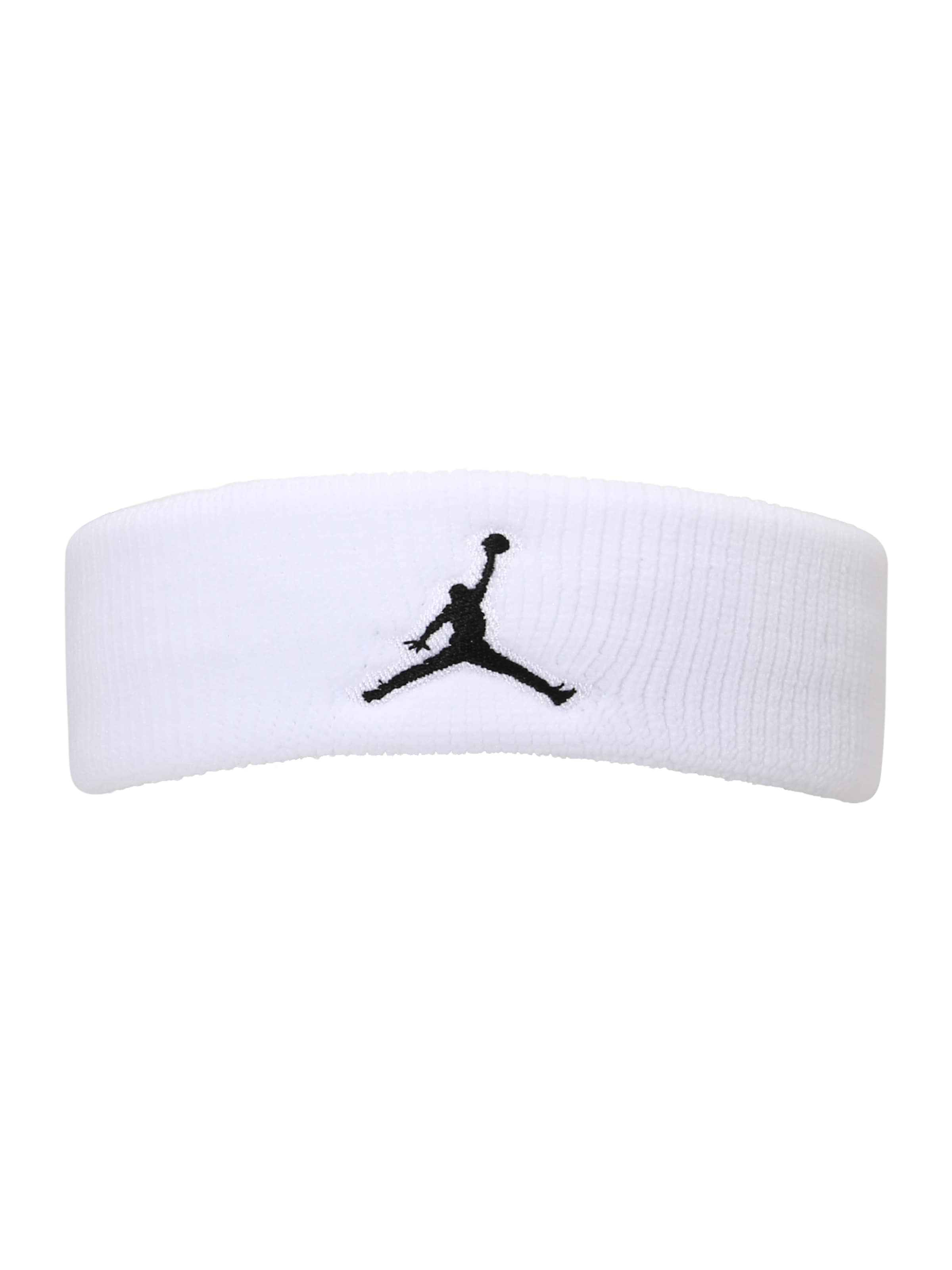 Jordan Sportstirnband 'Jordan Jumpman' in schwarz / weiß, Produktansicht