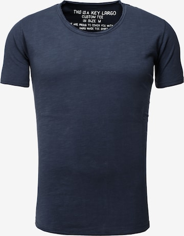 Key Largo T-shirt 'BREAD' i blå: framsida