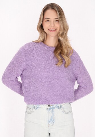 MYMO Sweatshirt in Lila: voorkant