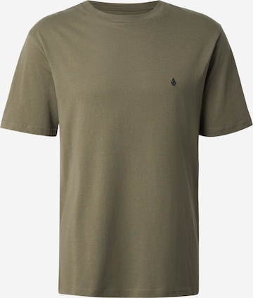 Volcom T-Shirt 'STONE BLANKS' in Grün: Vorderseite