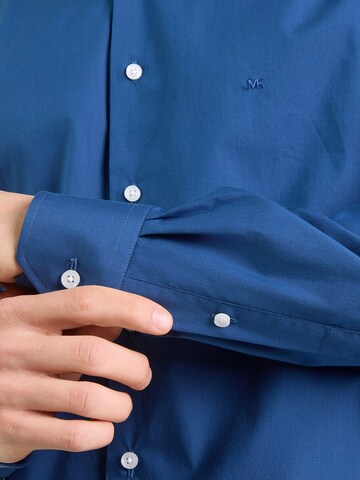 Michael Kors Slim fit Poslovna srajca 'FIL A FIL' | modra barva