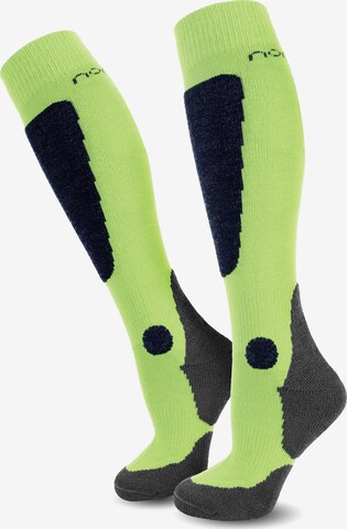 Chaussettes de sport normani en vert : devant