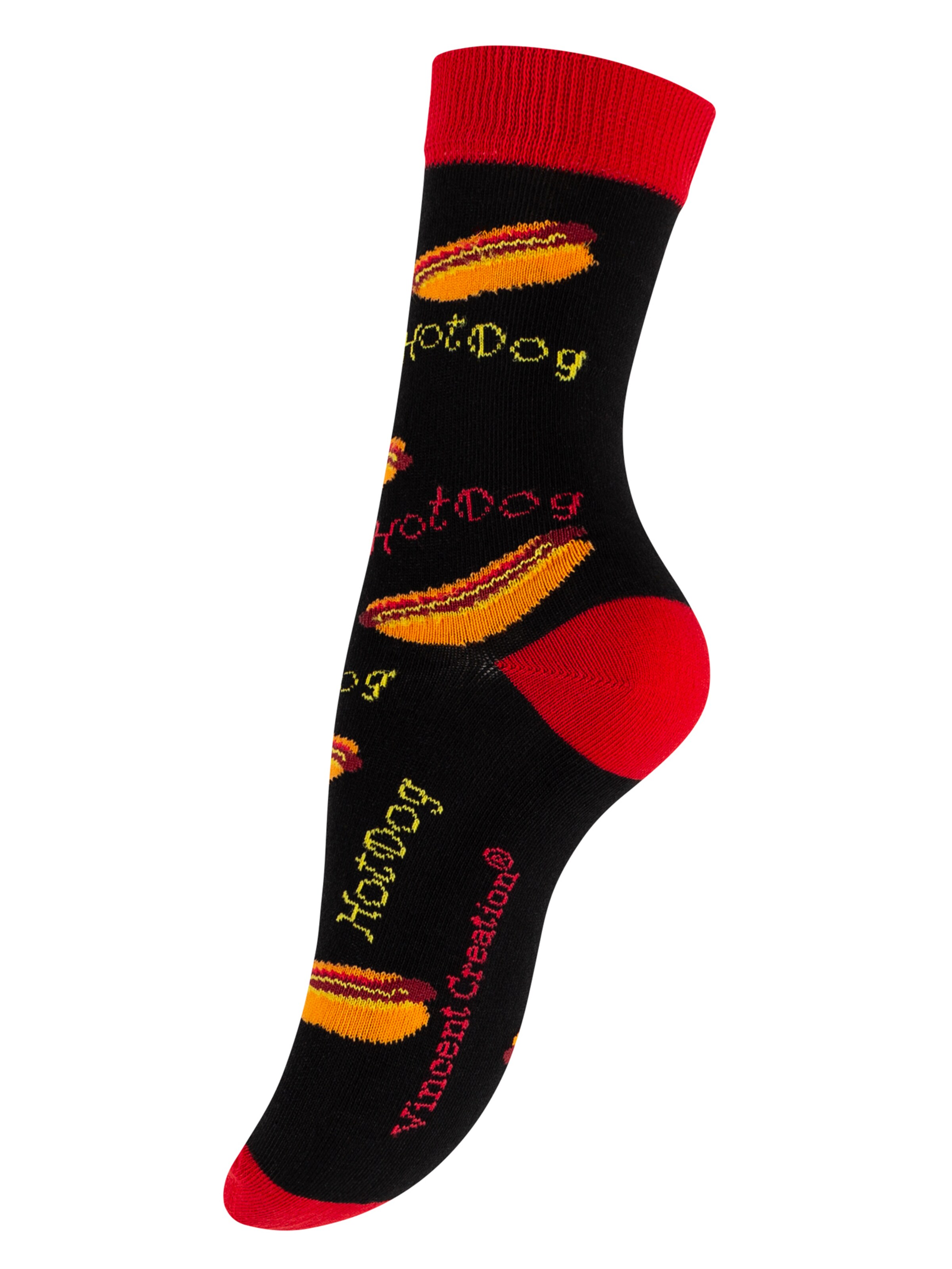 Vincent Creation - Meias 'Fast Food' em preto