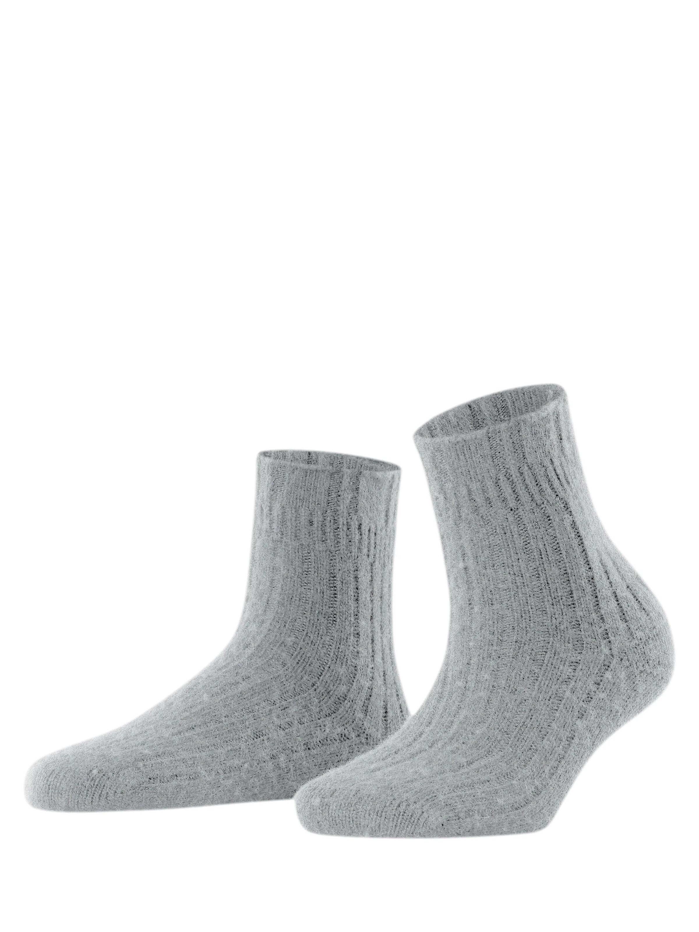 FALKE Socken 'Bedsock Rib'‌‌‌‌‌‌‌‌‌‌ in Silber: Vorderseite