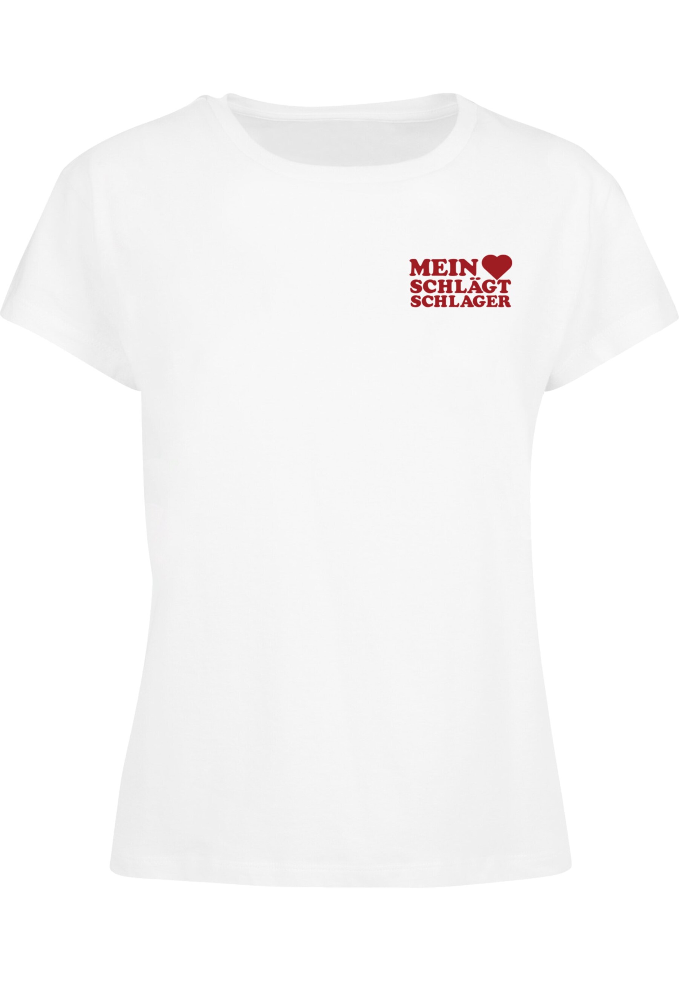 Merchcode Shirt 'MHSS 2' in Wit: voorkant