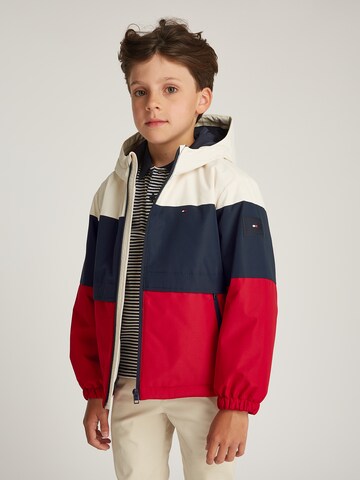 TOMMY HILFIGER Prehodna jakna | rdeča barva: sprednja stran