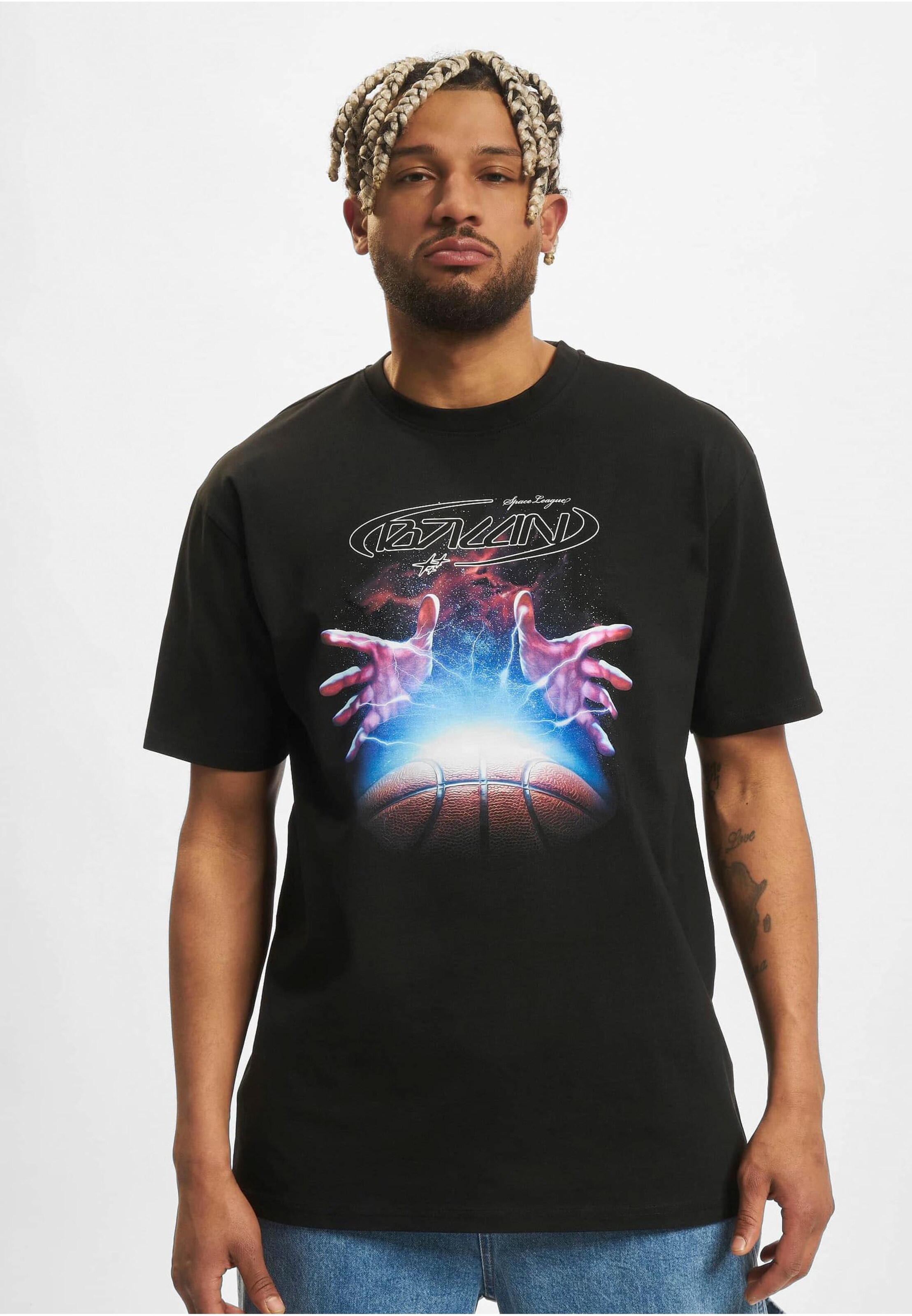 Mister Tee Bluser & t-shirts 'Space Ball' i sort