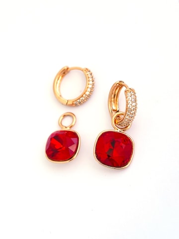 Secret Stones Earrings '2in1 perfect earrings' in Red