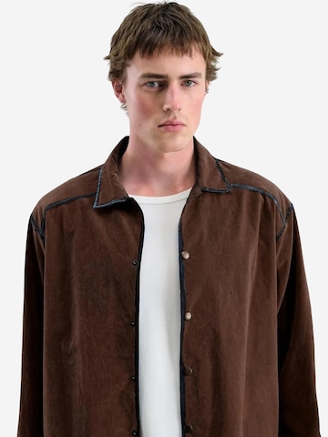 Giesto Regular fit Button Up Shirt in Brown