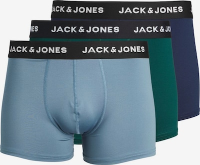 JACK & JONES Boxershorts in de kleur Indigo / Azuur / Jade groen / Wit, Productweergave