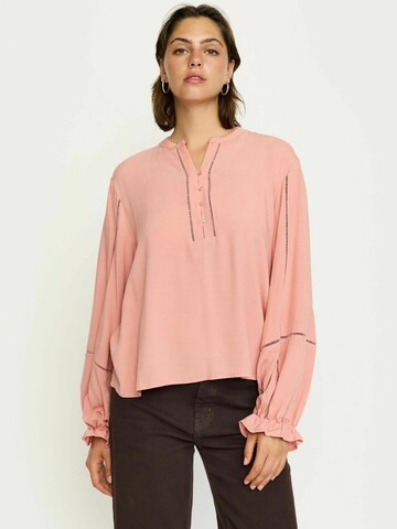 Soft Rebels Bluse ' Edwina ' in Pink: Vorderseite