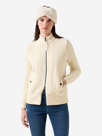 BOGNER Strickjacke 'Zamila' in Weiß: Vorderseite
