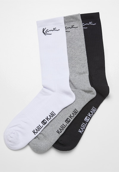 Karl Kani Socks in Grey / Black / White, Item view