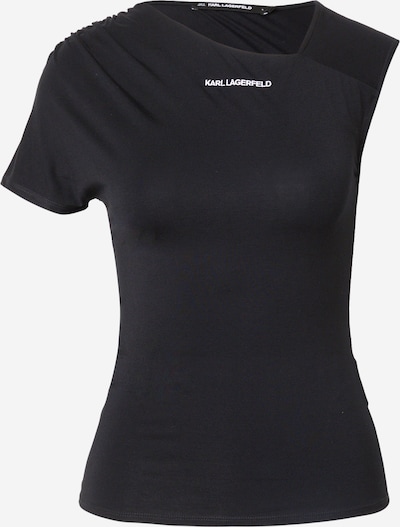 Marškinėliai iš Karl Lagerfeld, spalva – juoda / balta, Prekių apžvalga