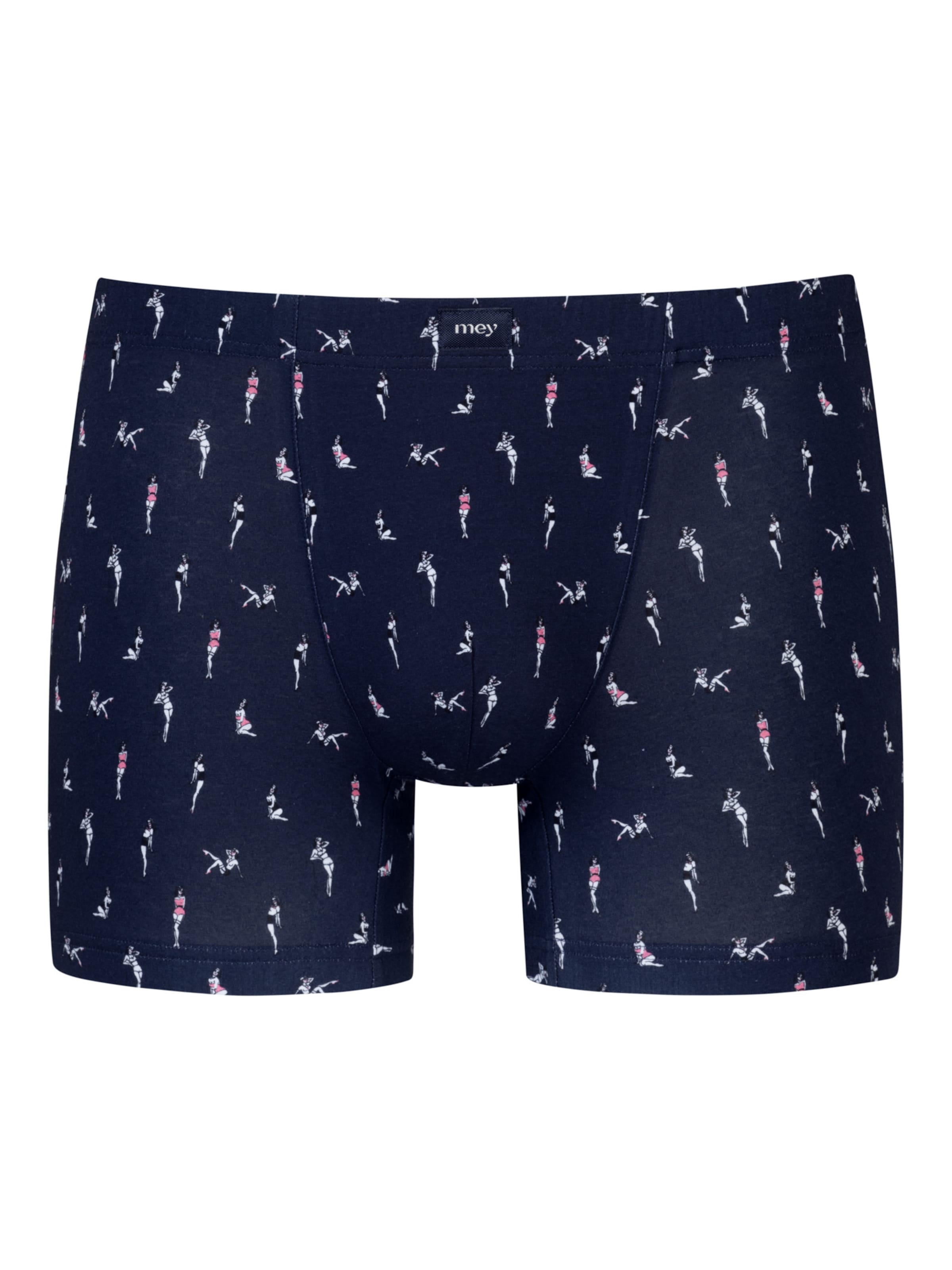 Boxers 'Pin Up Doll' Mey en bleu : devant
