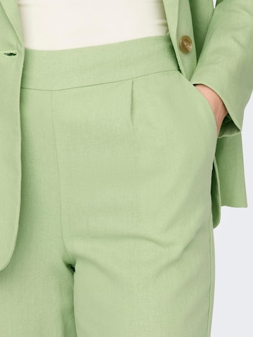 JDY - Perna larga Calças com pregas 'SAY' em verde