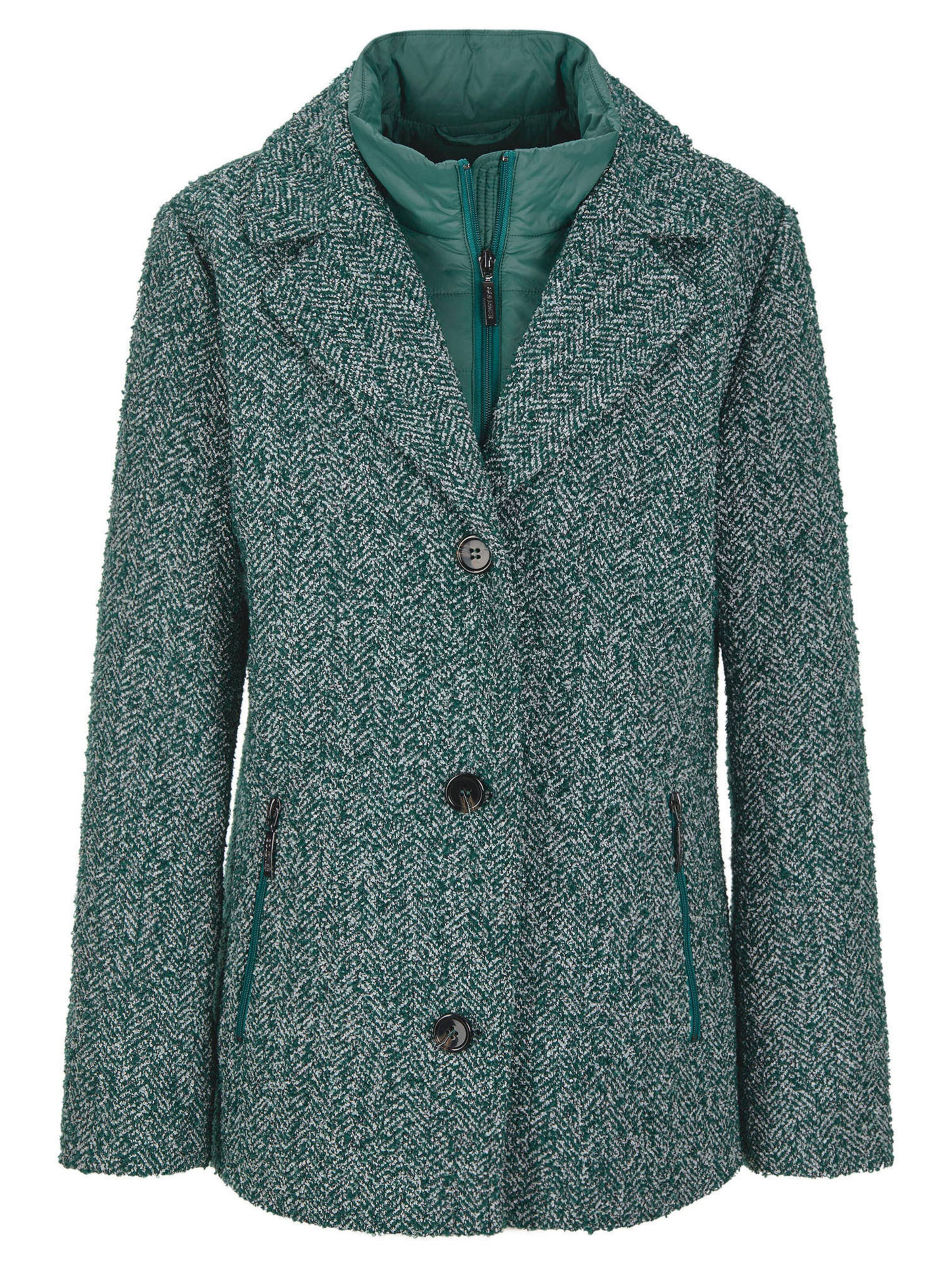 Goldner Tussenjas in Groen: voorkant