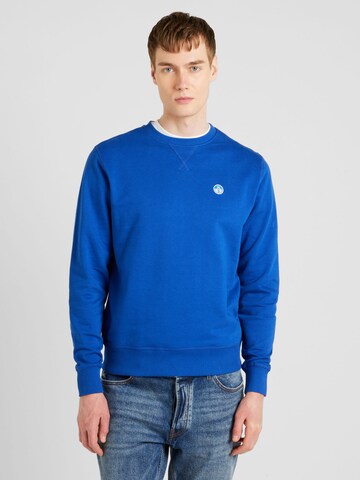 Sweat-shirt North Sails en bleu : devant