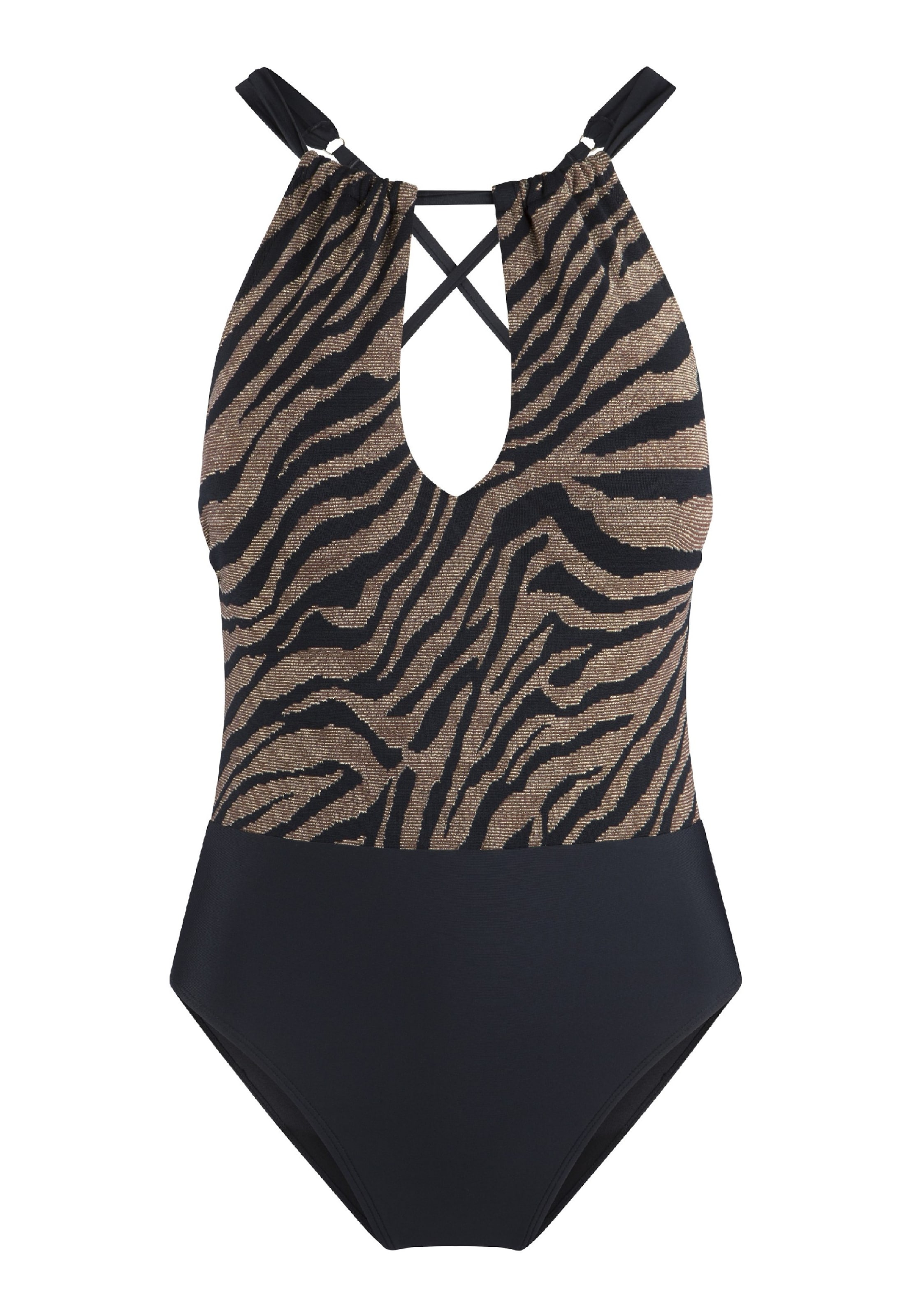 Fascia Costume intero di LingaDore in nero: frontale