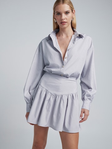 BWLDR Bluse 'Kate' in Grau: Vorderseite