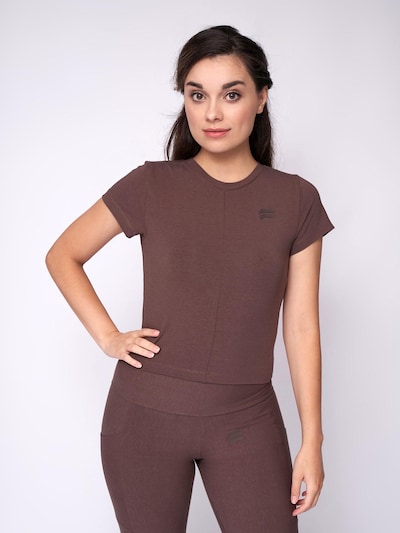 Fortex Fitness Sporttop 'Essential Crop Top'‌‌‌‌ in XS in schoko, Produktansicht