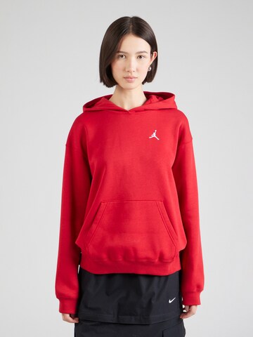 Felpa 'BRKLN' di Jordan in rosso: frontale