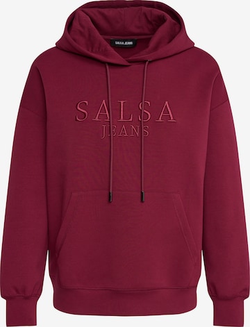 Salsa Jeans Sweatshirt in Rood: voorkant