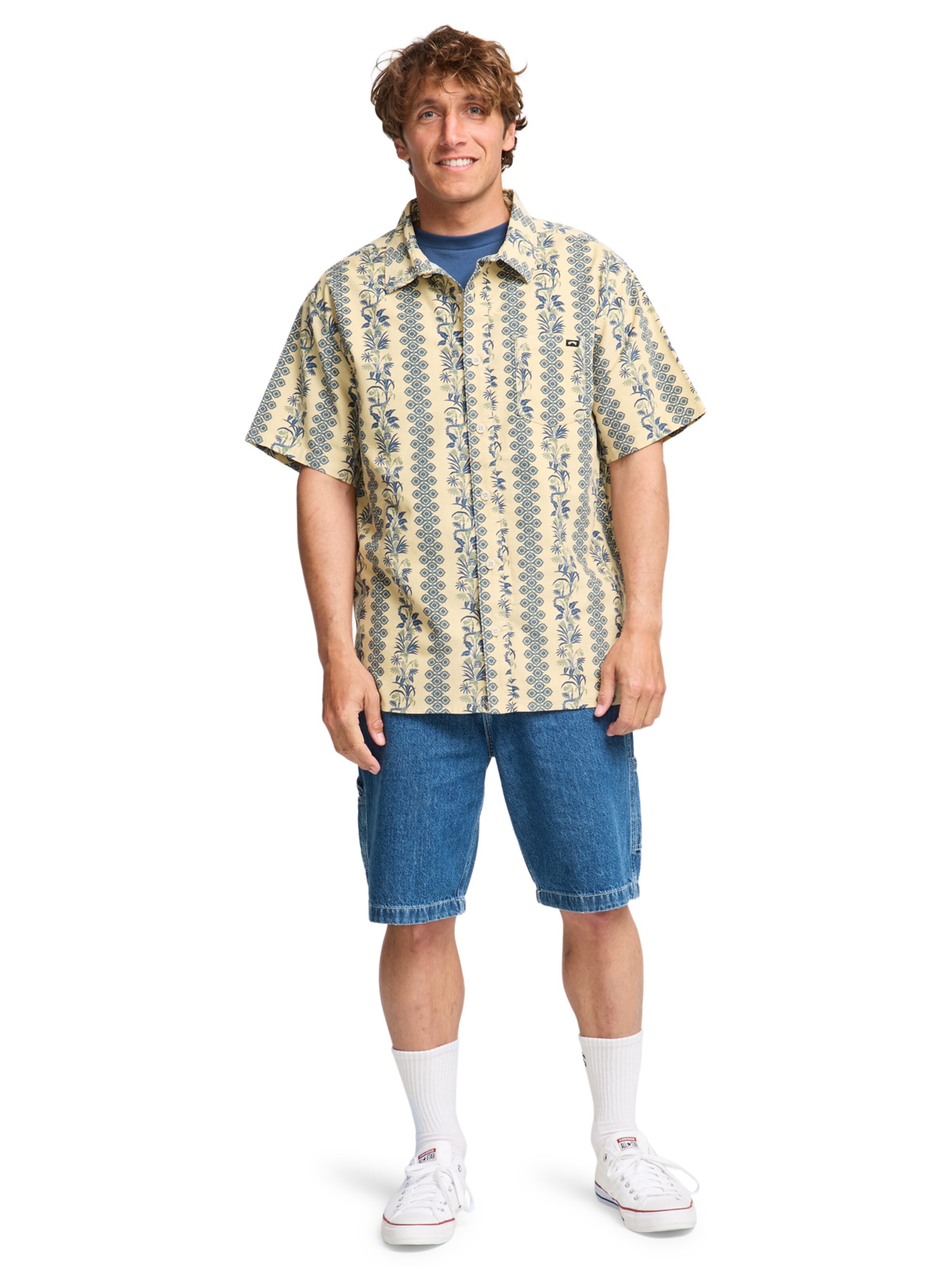 BILLABONG Comfort fit Overhemd 'Solana' in Geel