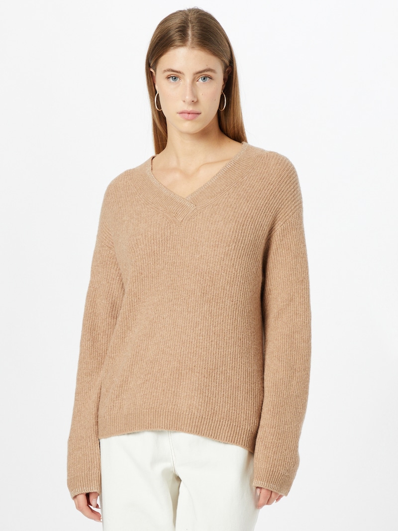 Women Clothing TOM TAILOR Fine-knit sweaters Mottled Beige