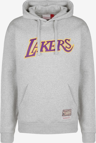 Sweat-shirt Mitchell & Ness en gris : devant