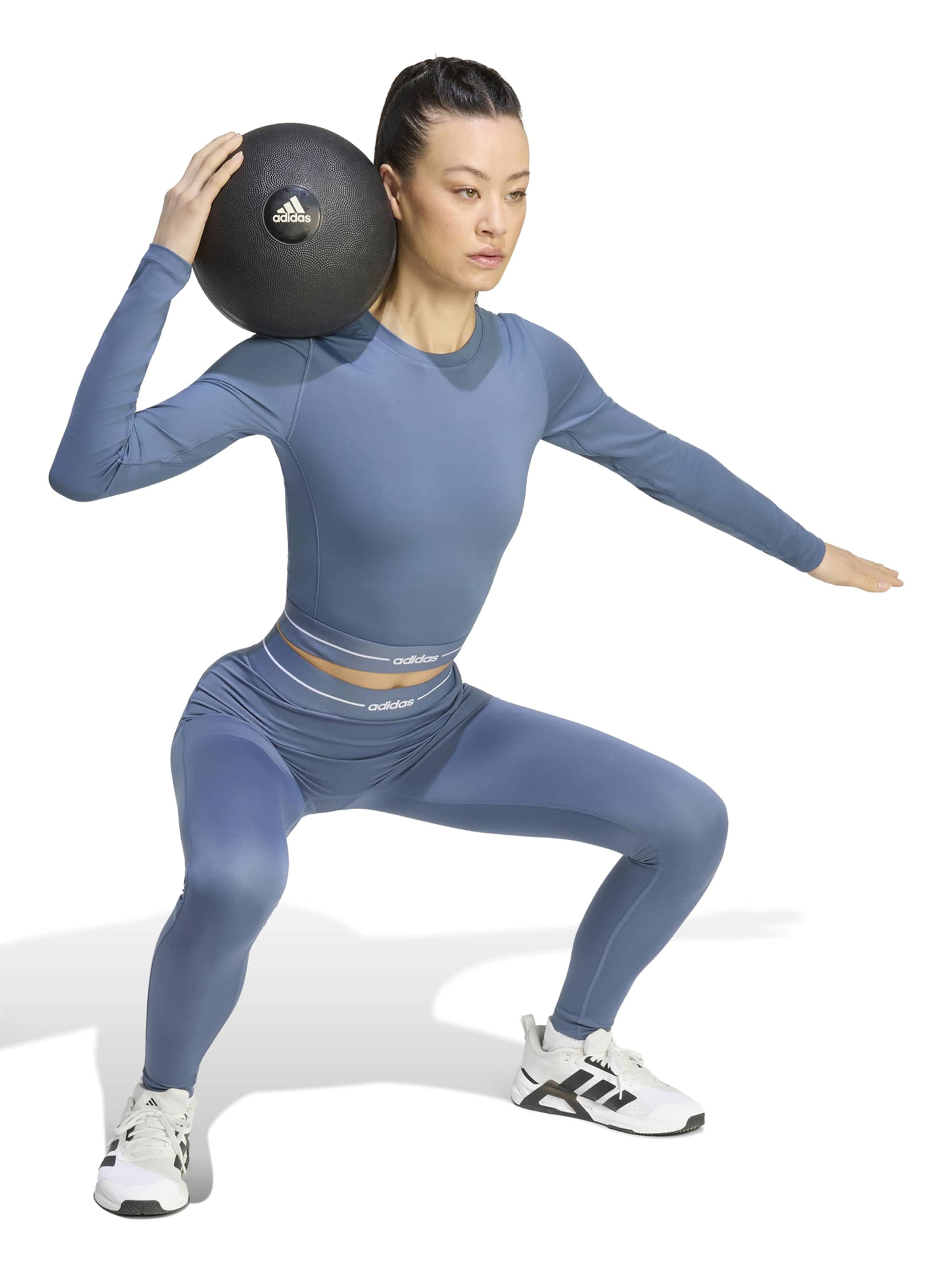 ADIDAS PERFORMANCE Funktionsbluse 'Hyperglam' i blå