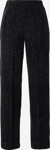 SECOND FEMALE Regular Pleated Pants 'Sacha' in Black: front