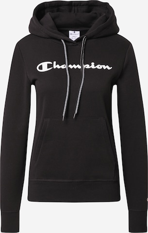 Champion Authentic Athletic Apparel Sweatshirt in Black: front