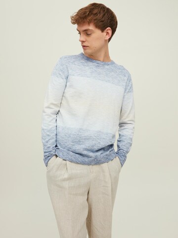 JACK & JONES Sweater 'MALIBU' in Blue: front