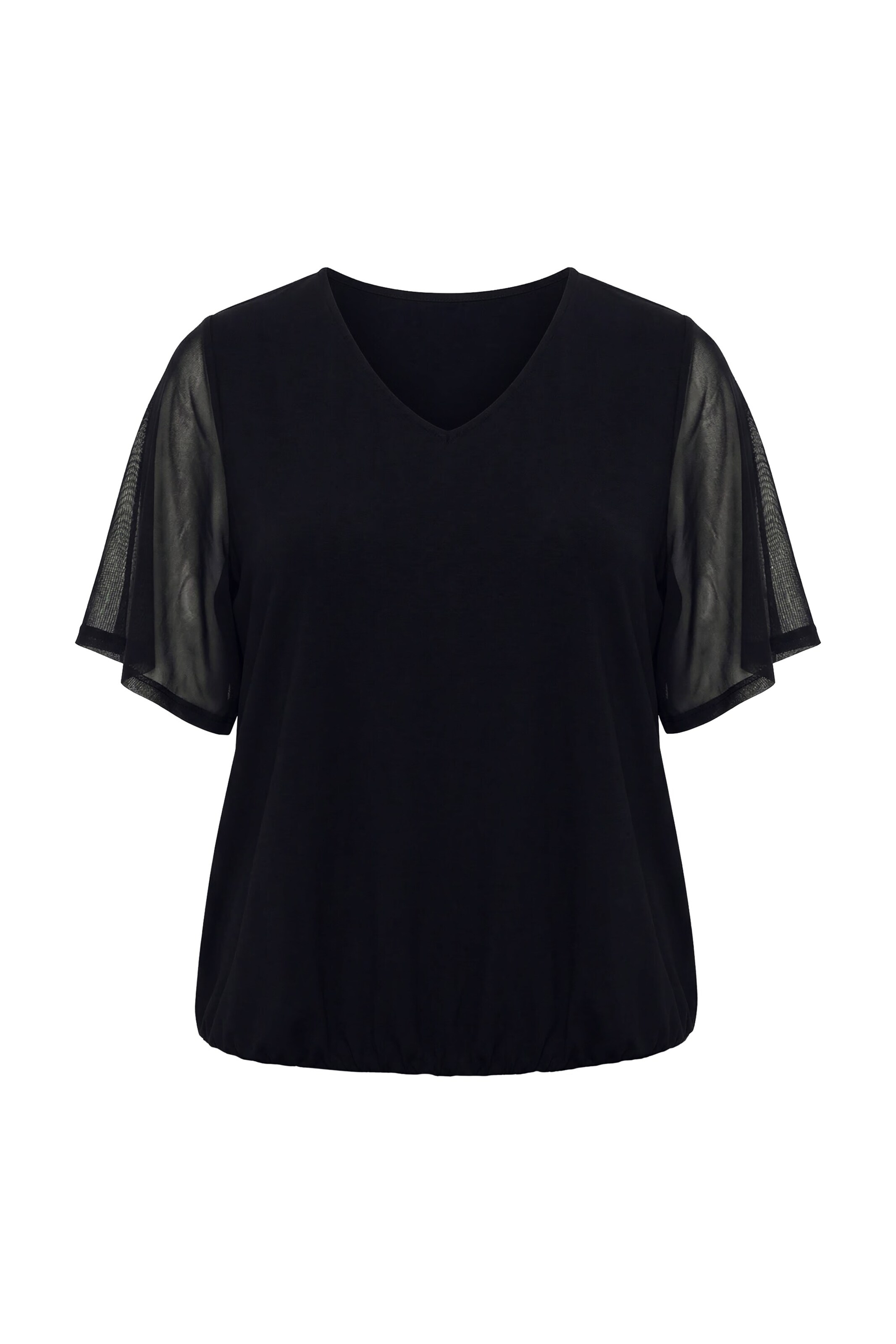 Ulla Popken Bluse in Schwarz: Vorderseite