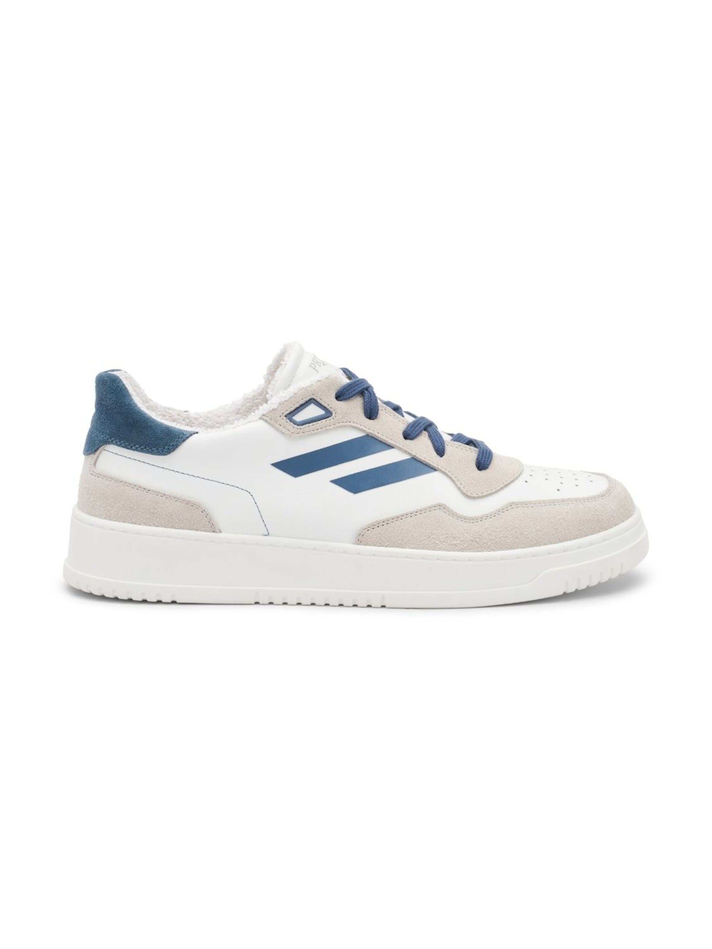 PR1MO Sneakers laag 'Bianco Brillante' in Blauw: voorkant