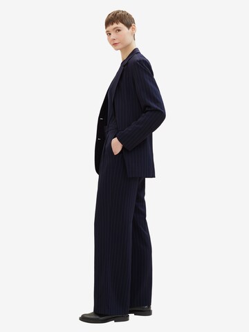 TOM TAILOR DENIM Wide leg Παντελόνι πλισέ σε μπλε