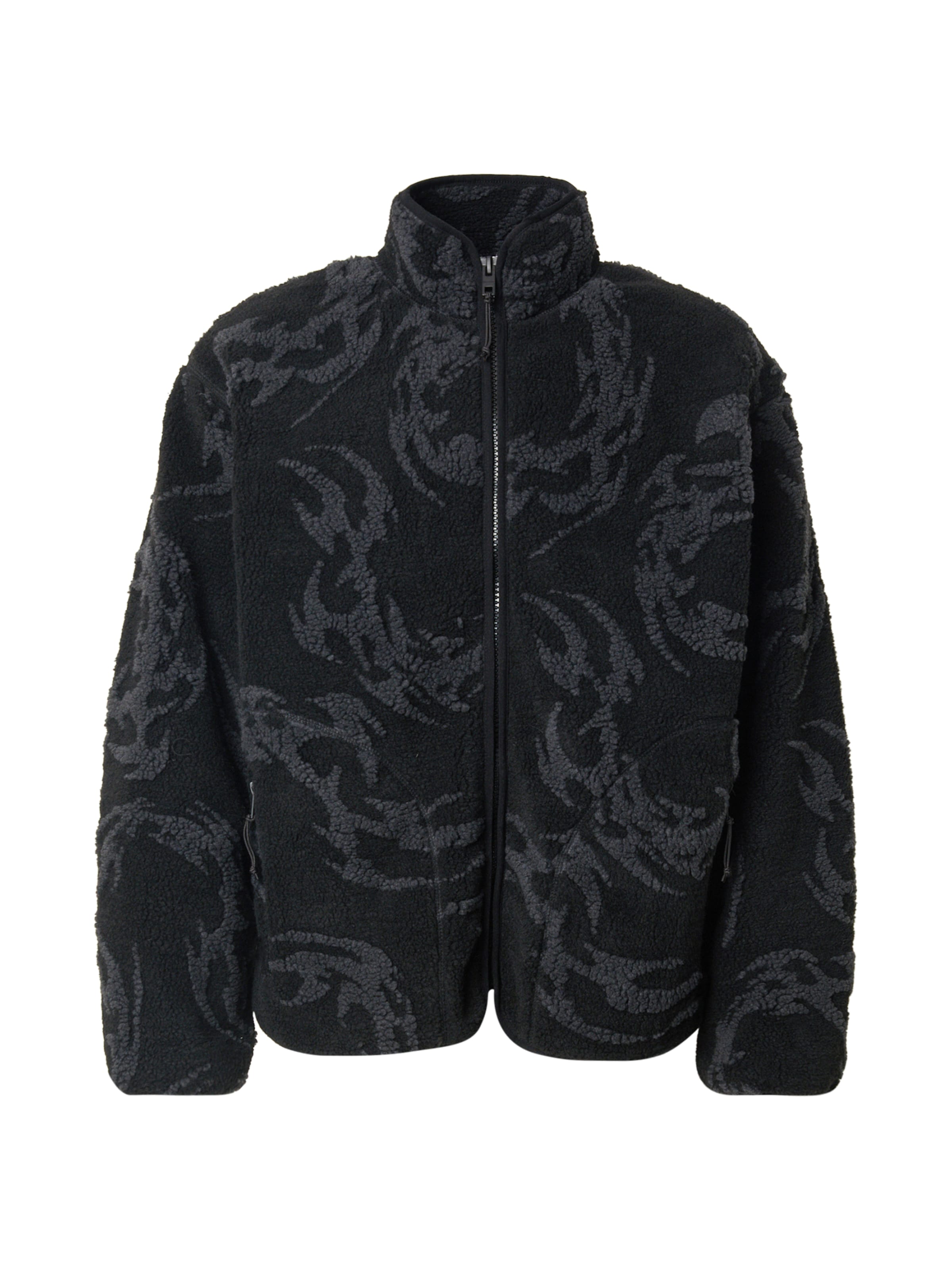 WEEKDAY Between-Season Jacket 'Pile' in Black: front