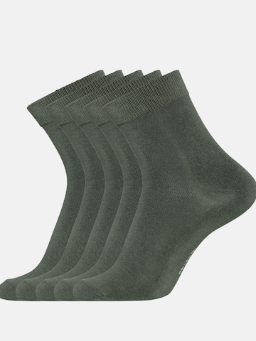 Copenhagen Bamboo Socks '5 par armygrønne bambus strømper' in Green: front