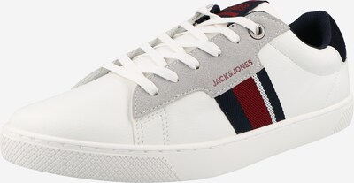 JACK & JONES Niske tenisice u mornarsko plava / siva / tamno crvena / bijela, Pregled proizvoda